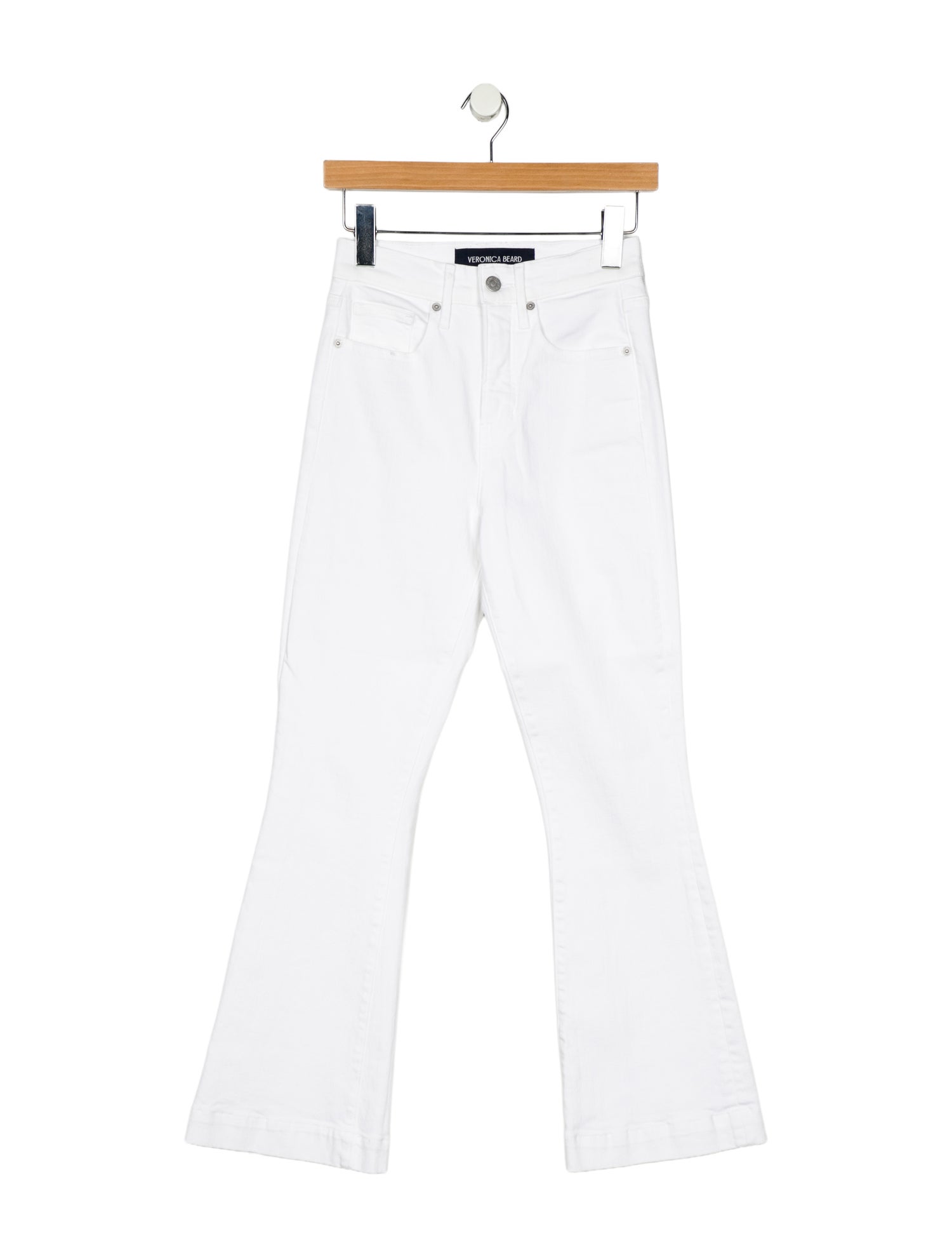 Veronica Beard Mid-Rise Wide Leg Jeans