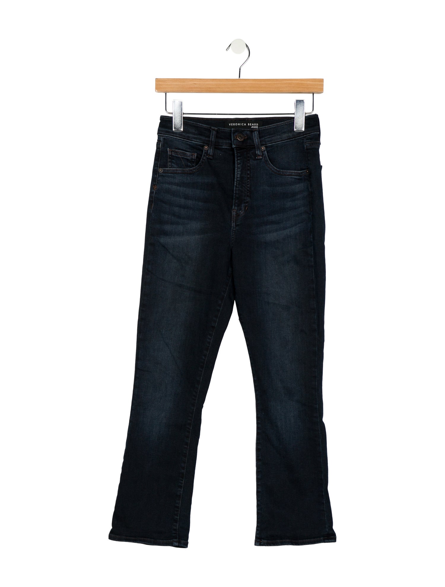 Veronica Beard Mid-Rise Straight Leg Jeans
