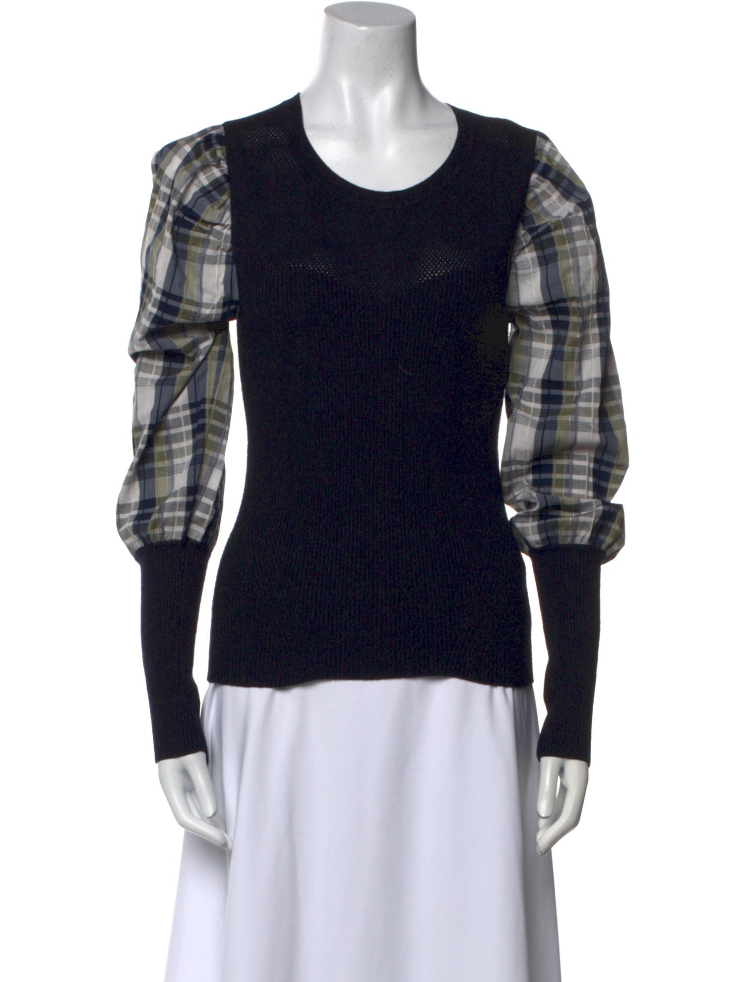 Veronica Beard Merino Wool Printed Top