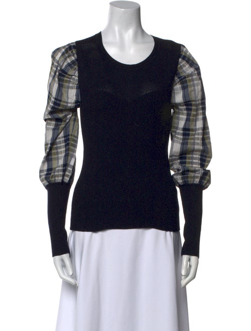 Veronica Beard Merino Wool Printed Top