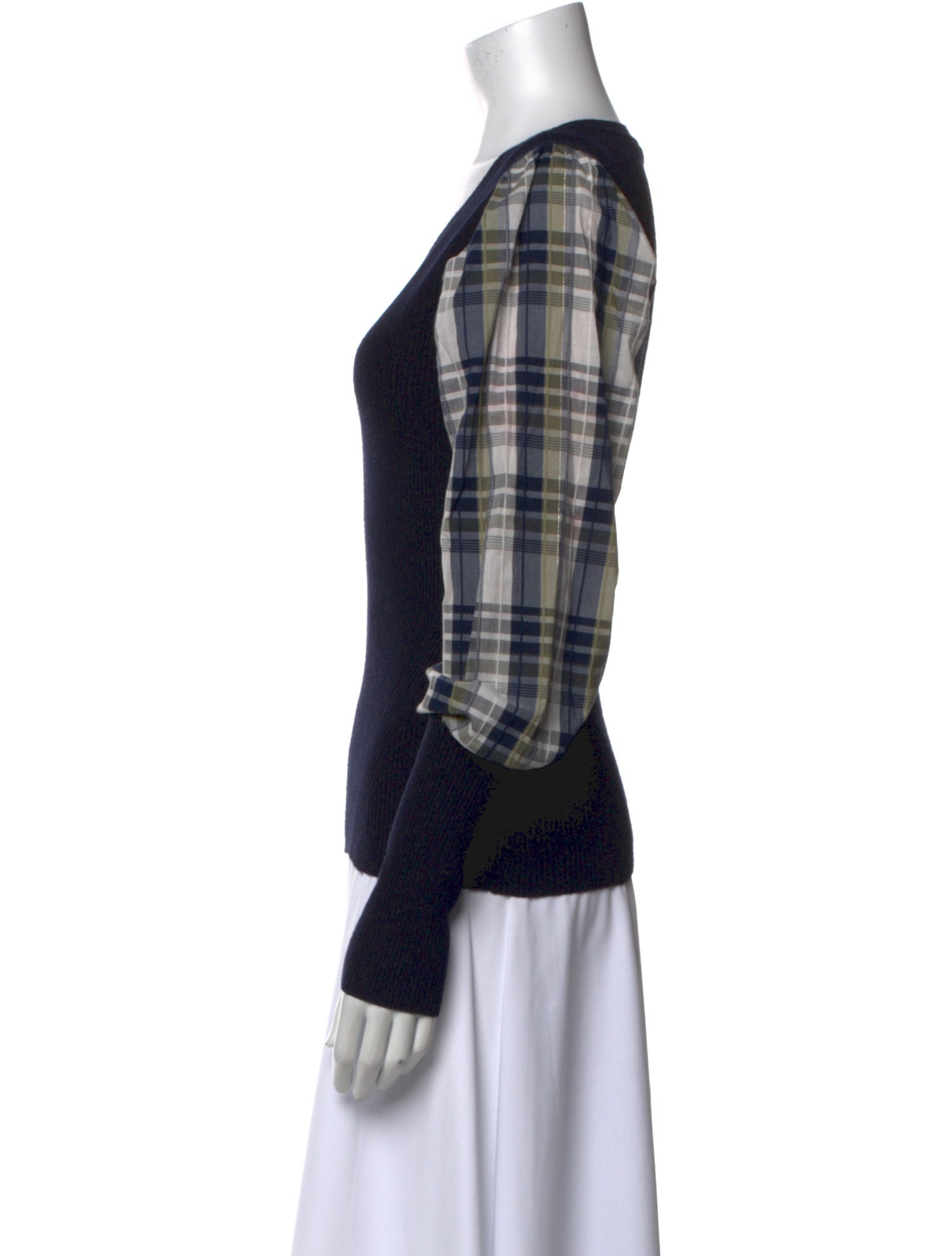 Veronica Beard Merino Wool Printed Top