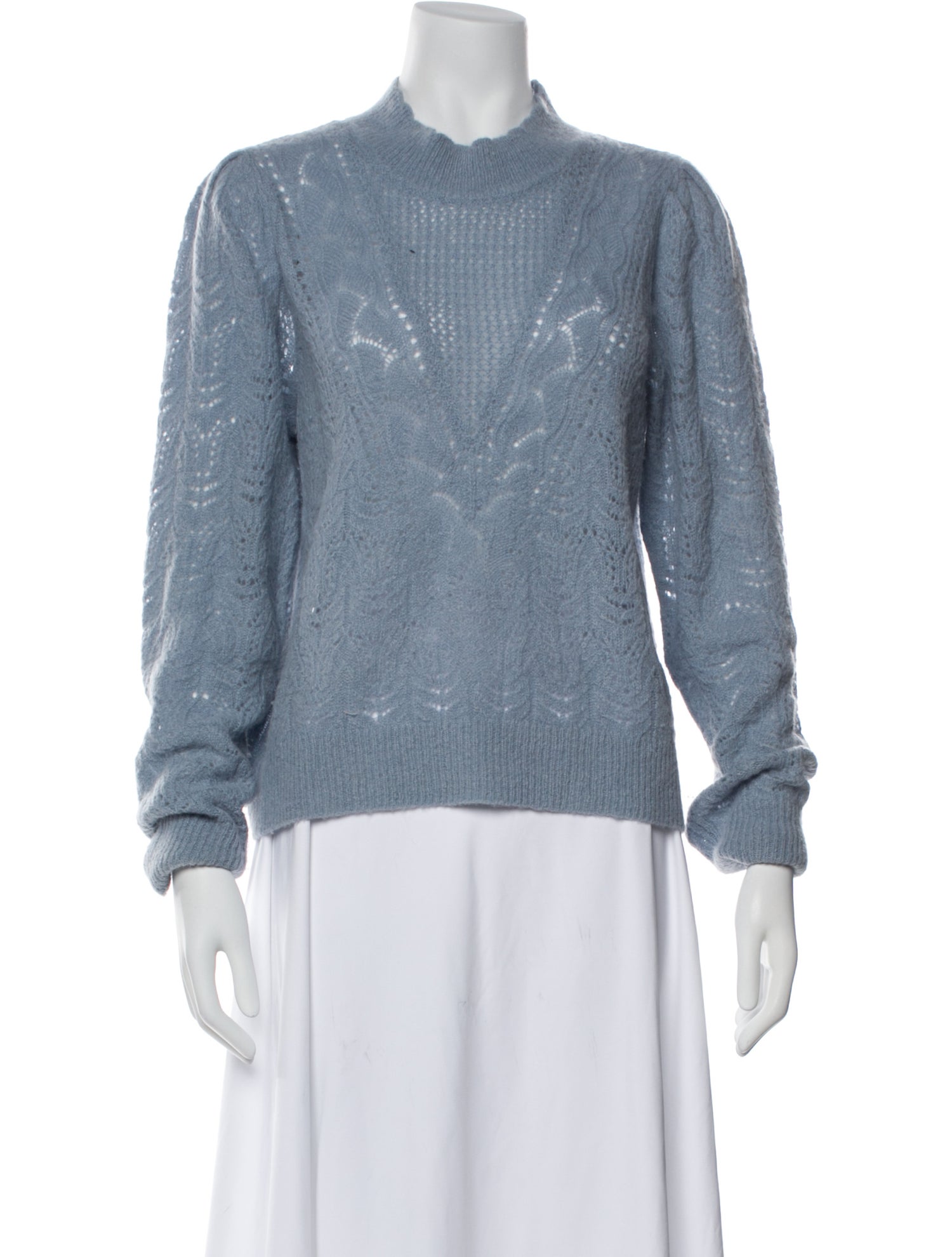 Veronica Beard Baby Alpaca Mock Neck Sweater