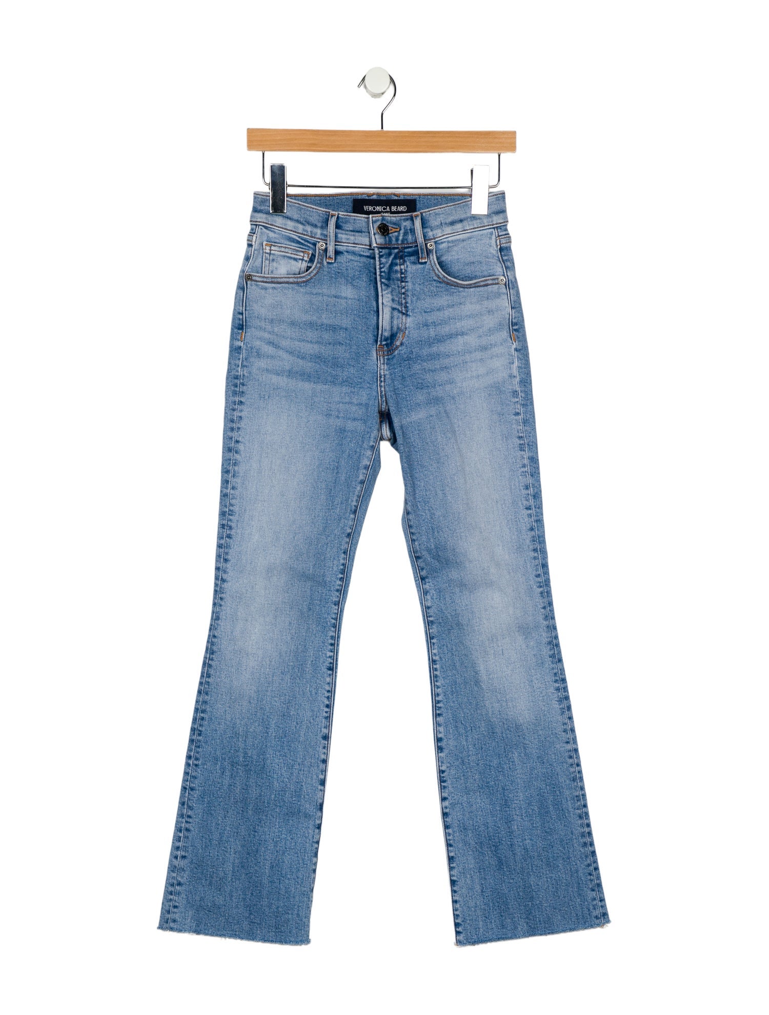 Veronica Beard High-Rise Straight Leg Jeans