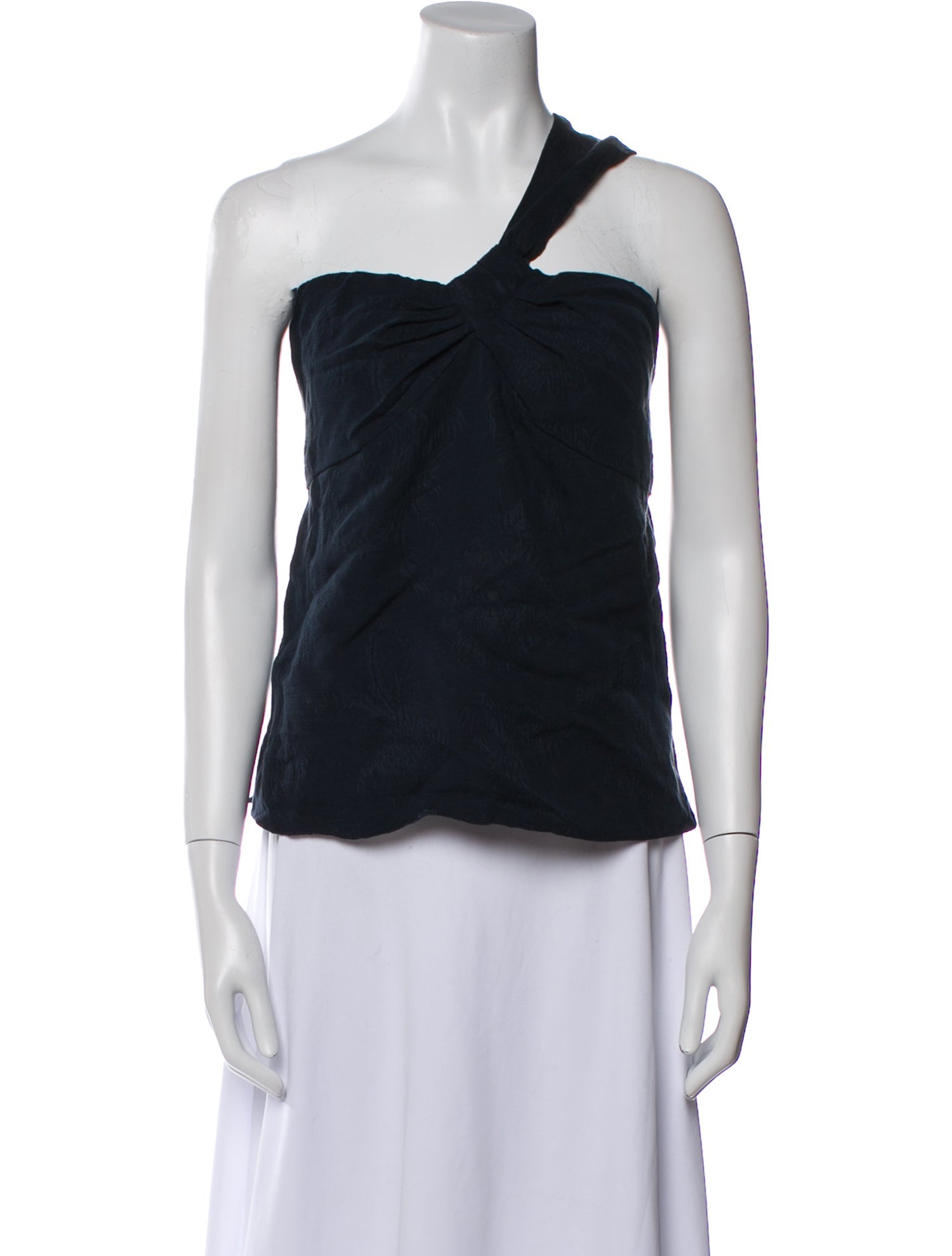 Veronica Beard One-Shoulder Sleeveless Top