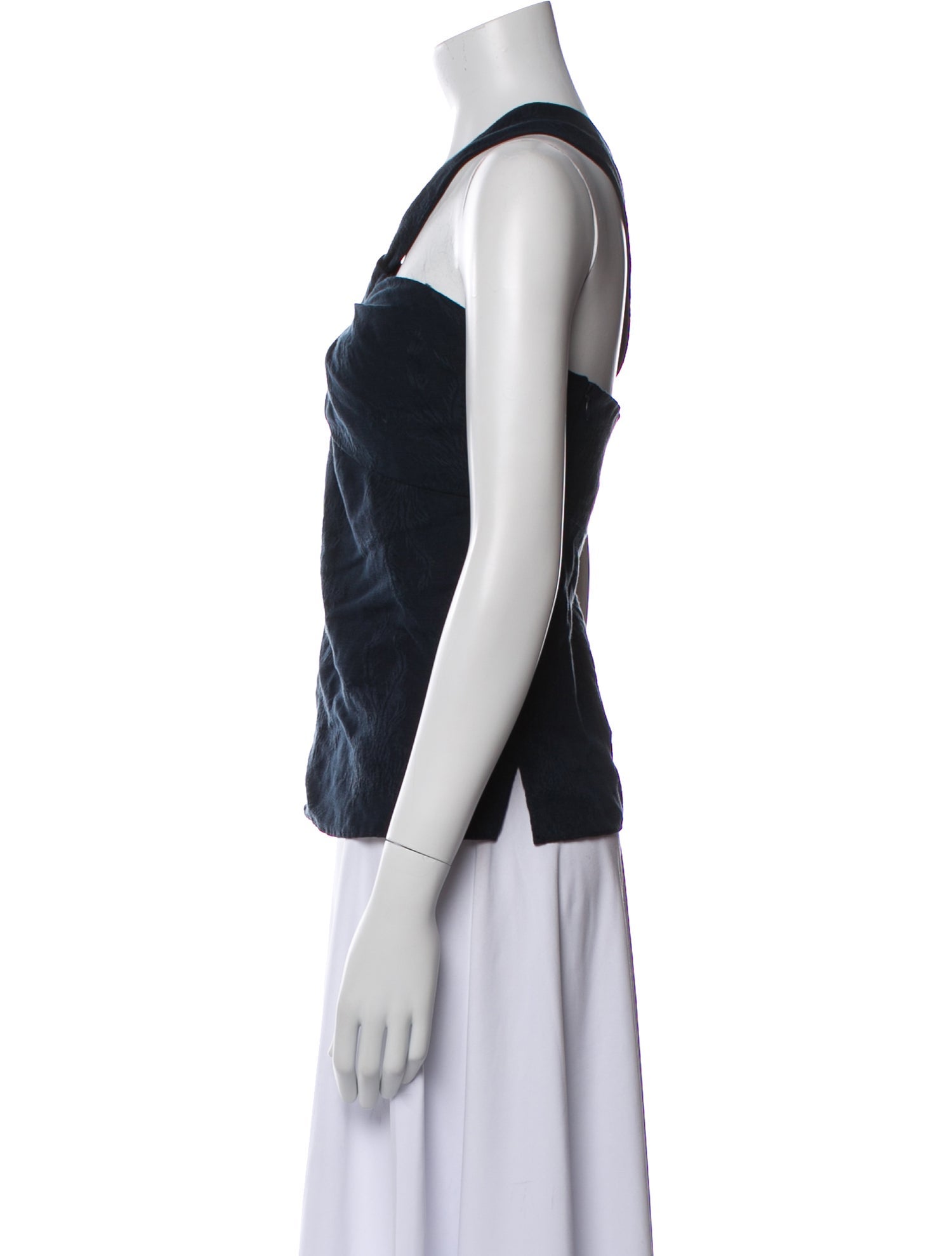 Veronica Beard One-Shoulder Sleeveless Top