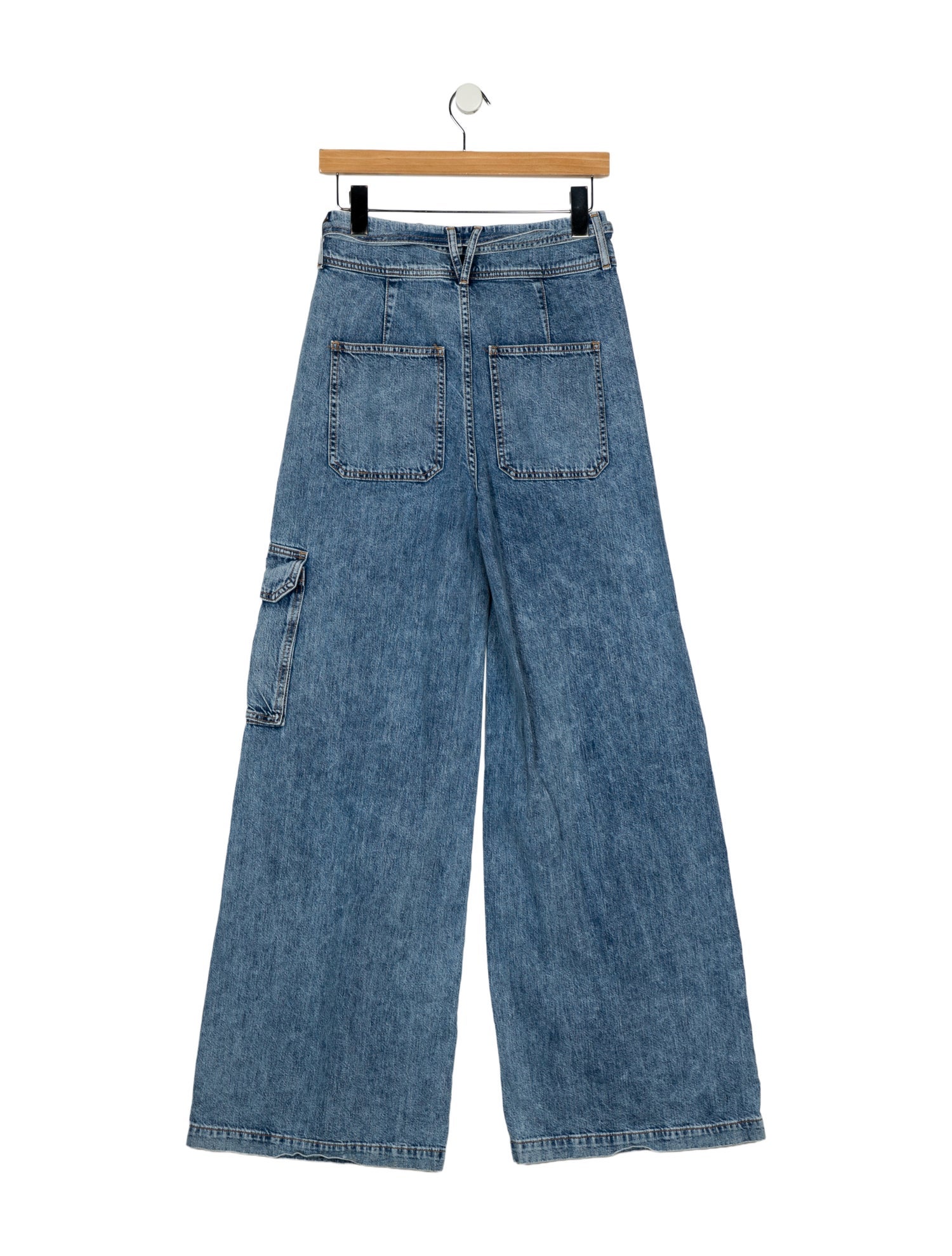 Veronica Beard High-Rise Wide Leg Jeans
