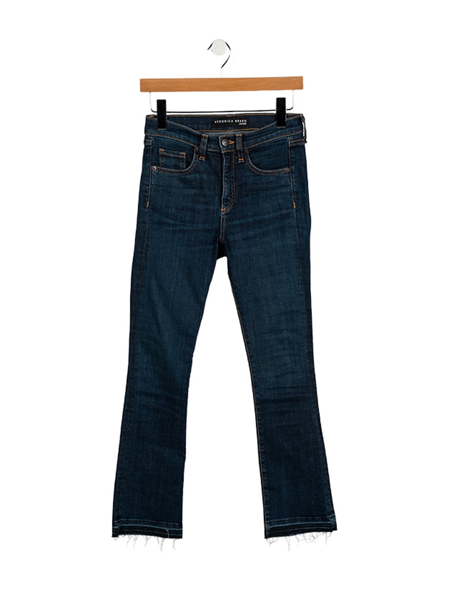 Veronica Beard Mid-Rise Straight Leg Jeans