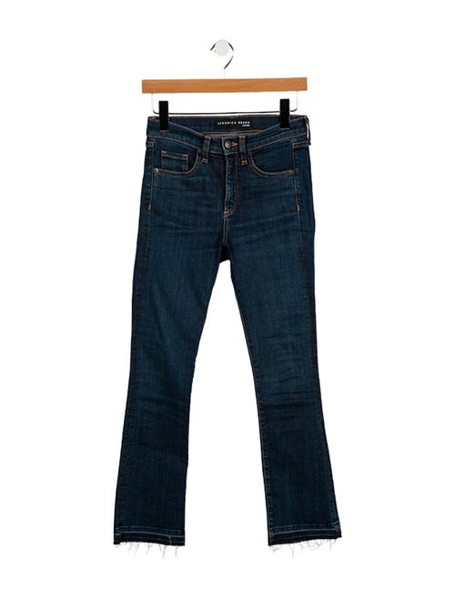 Veronica Beard Mid-Rise Straight Leg Jeans