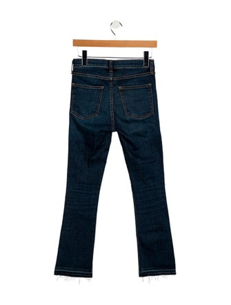 Veronica Beard Mid-Rise Straight Leg Jeans