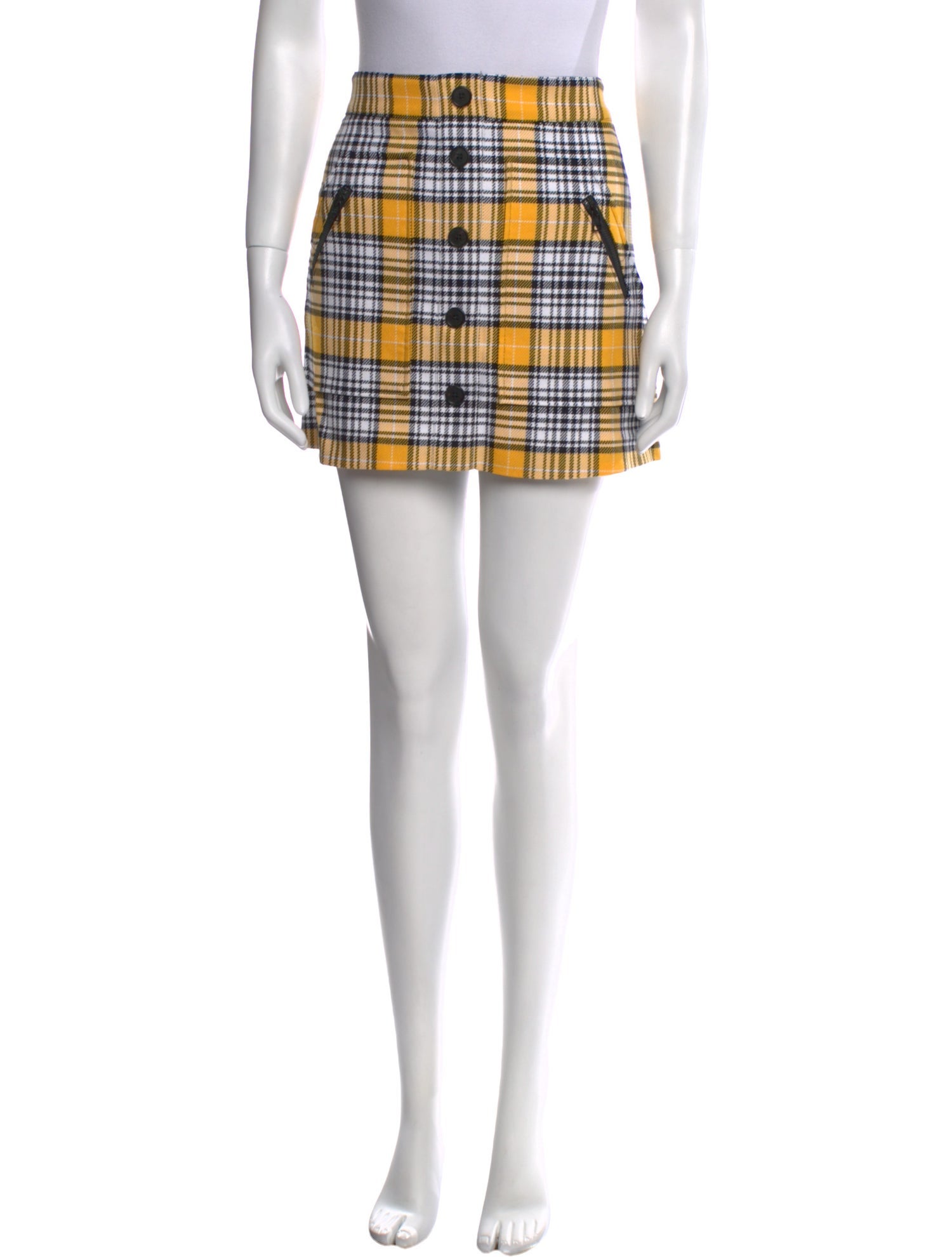 Veronica Beard Plaid Print Mini Skirt w/ Tags
