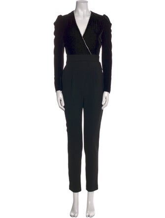 Veronica Beard V-Neck Jumpsuit