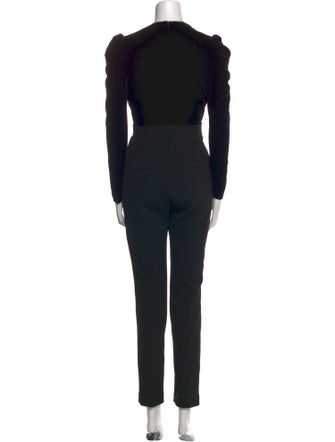 Veronica Beard V-Neck Jumpsuit