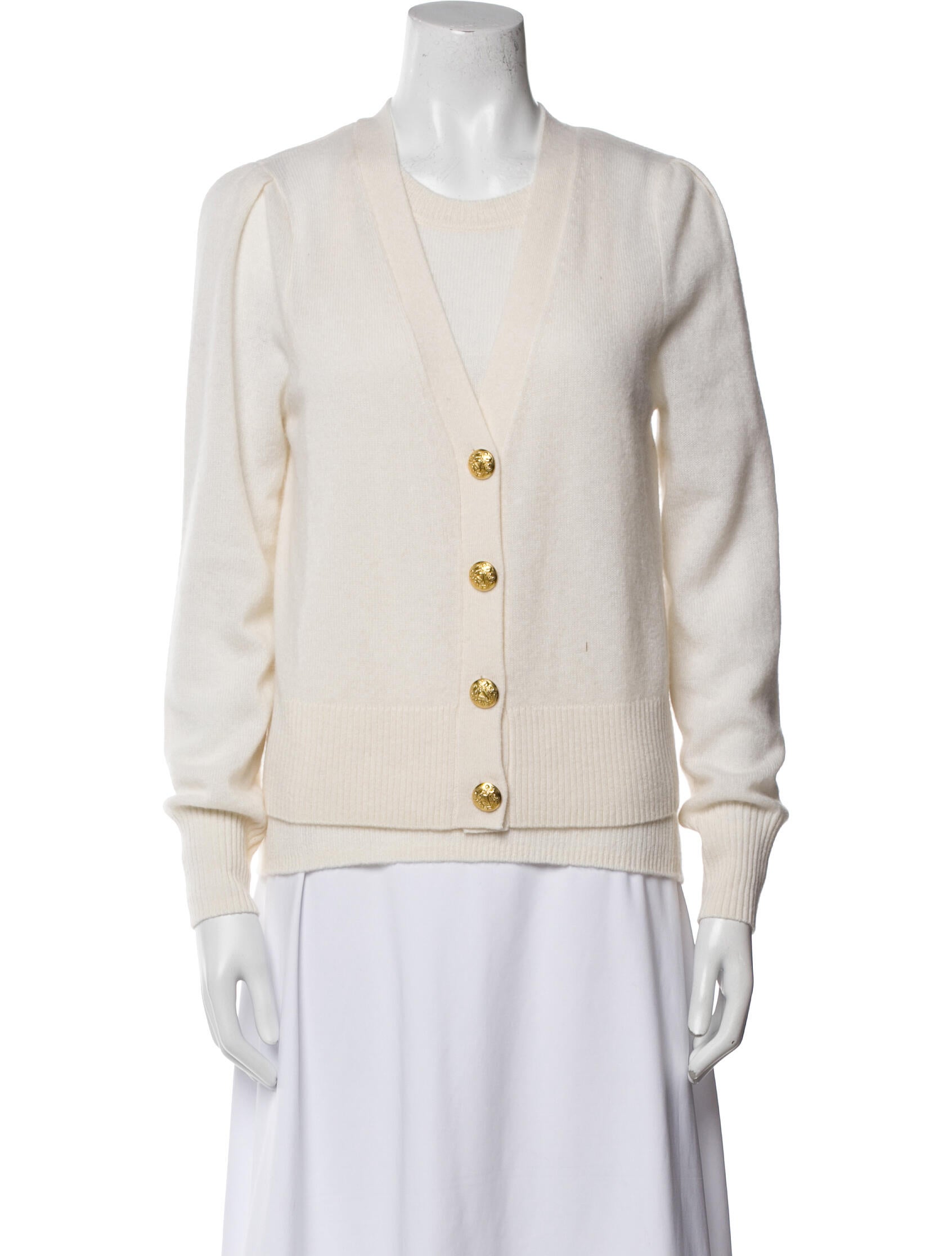 Veronica Beard Cashmere Raw-Edge Trim Set w/ Tags
