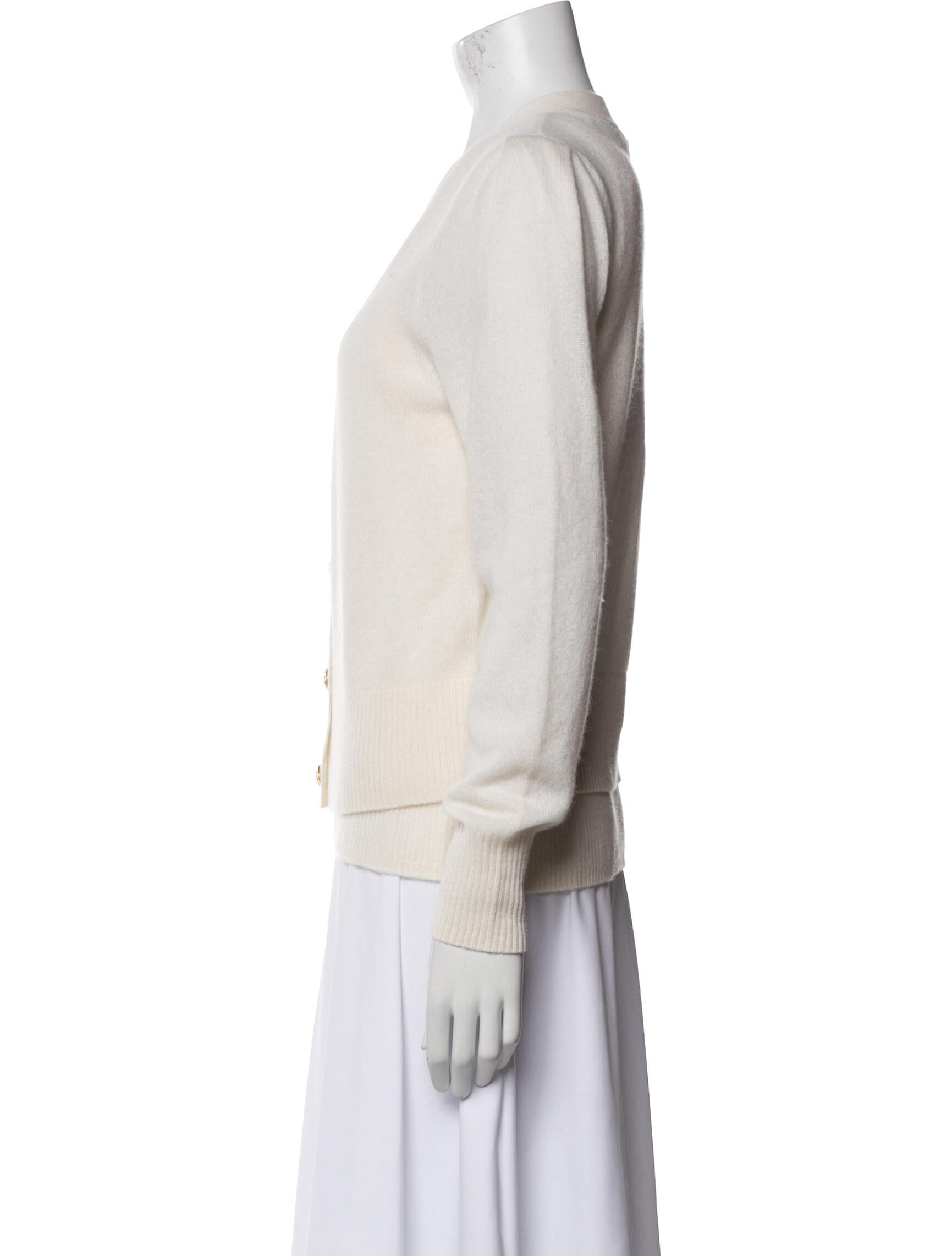 Veronica Beard Cashmere Raw-Edge Trim Set w/ Tags