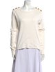 Veronica Beard Scoop Neck Long Sleeve Sweatshirt