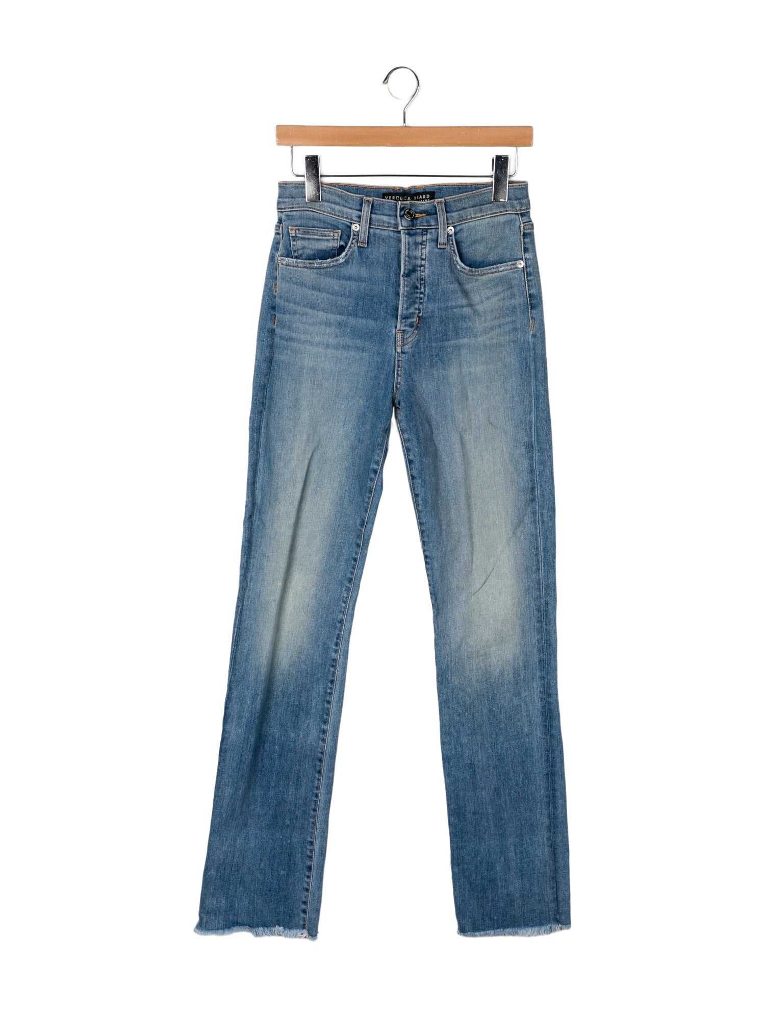 Veronica Beard High-Rise Straight Leg Jeans