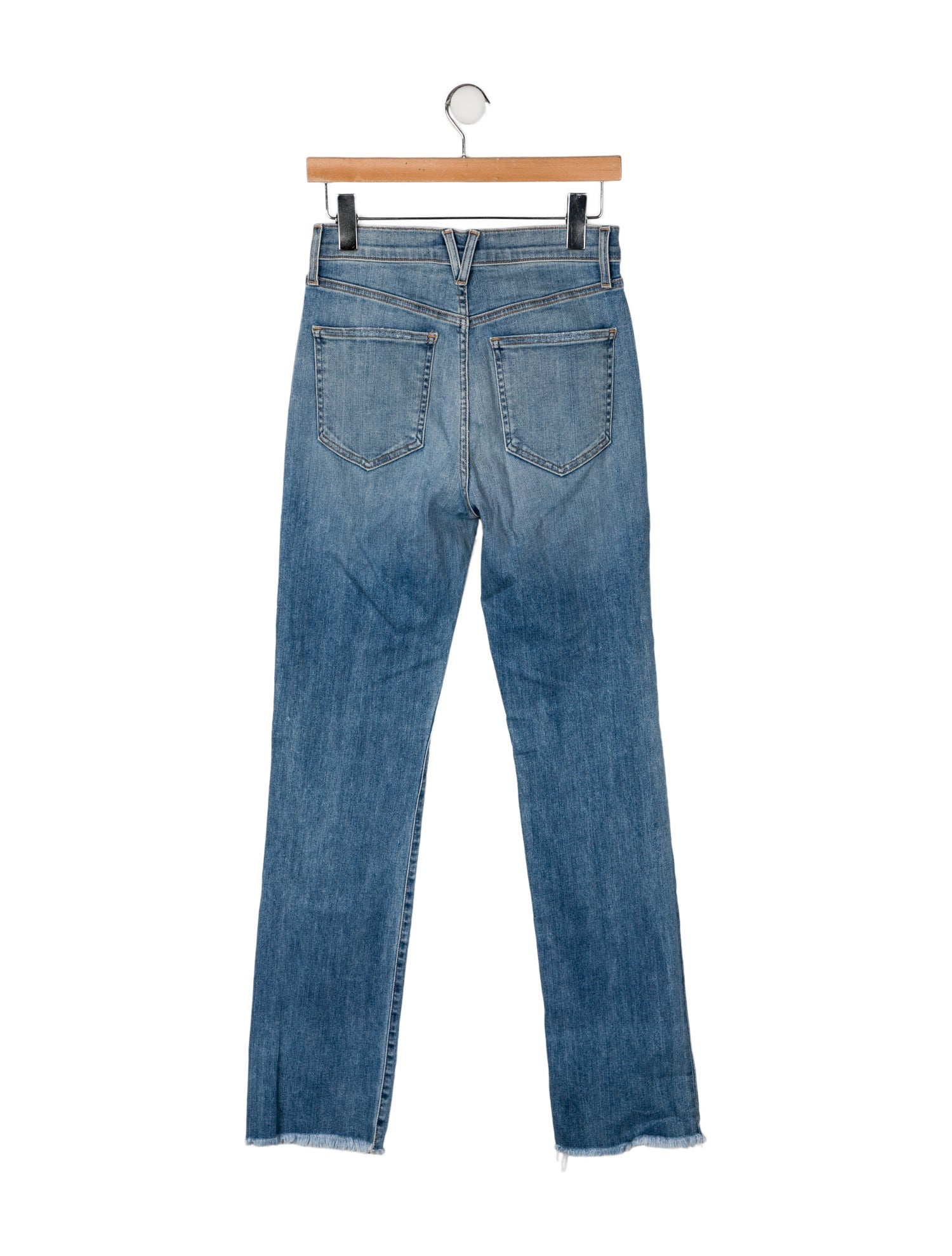 Veronica Beard High-Rise Straight Leg Jeans