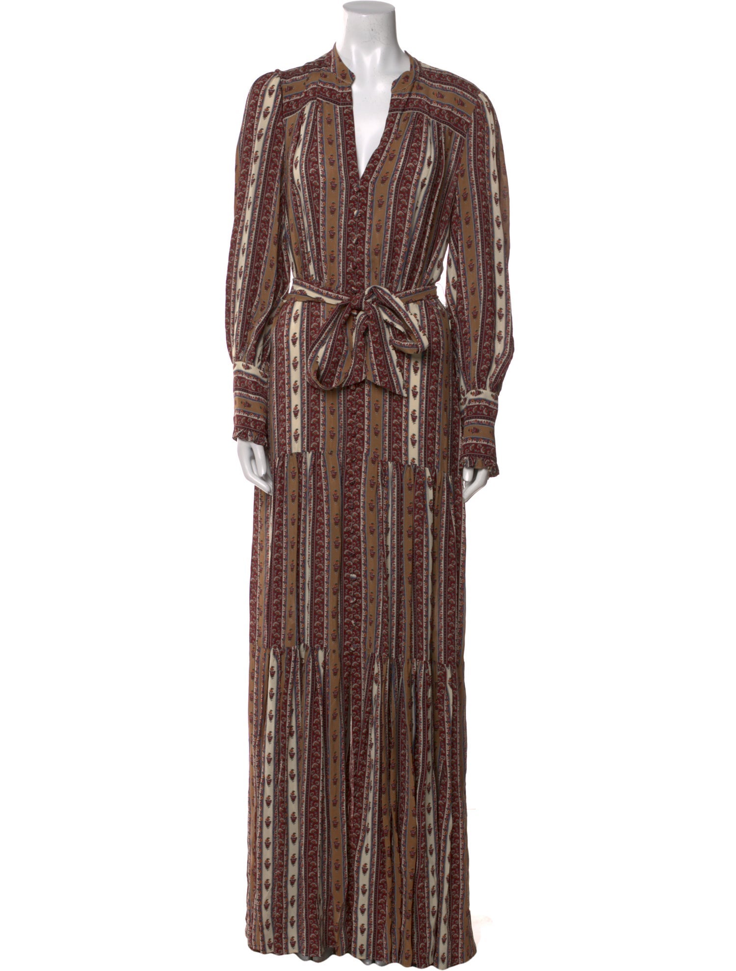 Veronica Beard Striped Long Dress