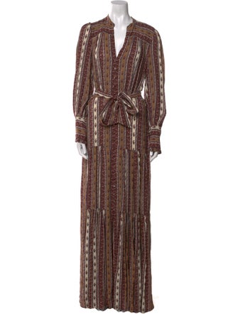 Veronica Beard Striped Long Dress