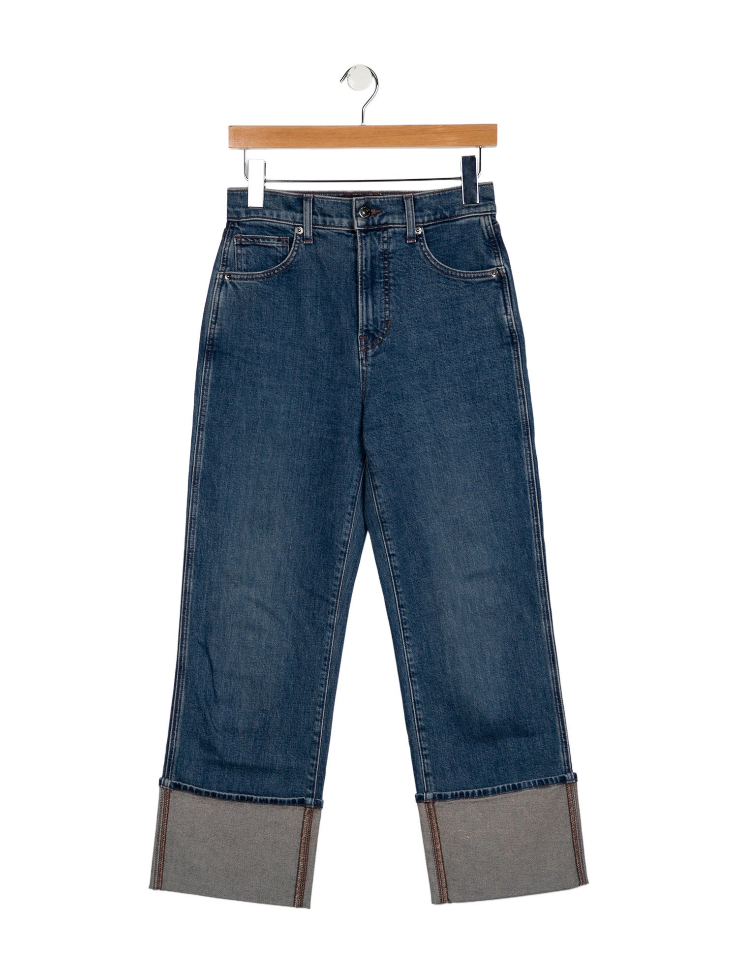 Veronica Beard High-Rise Wide Leg Jeans