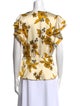 Veronica Beard Silk Floral Print Blouse