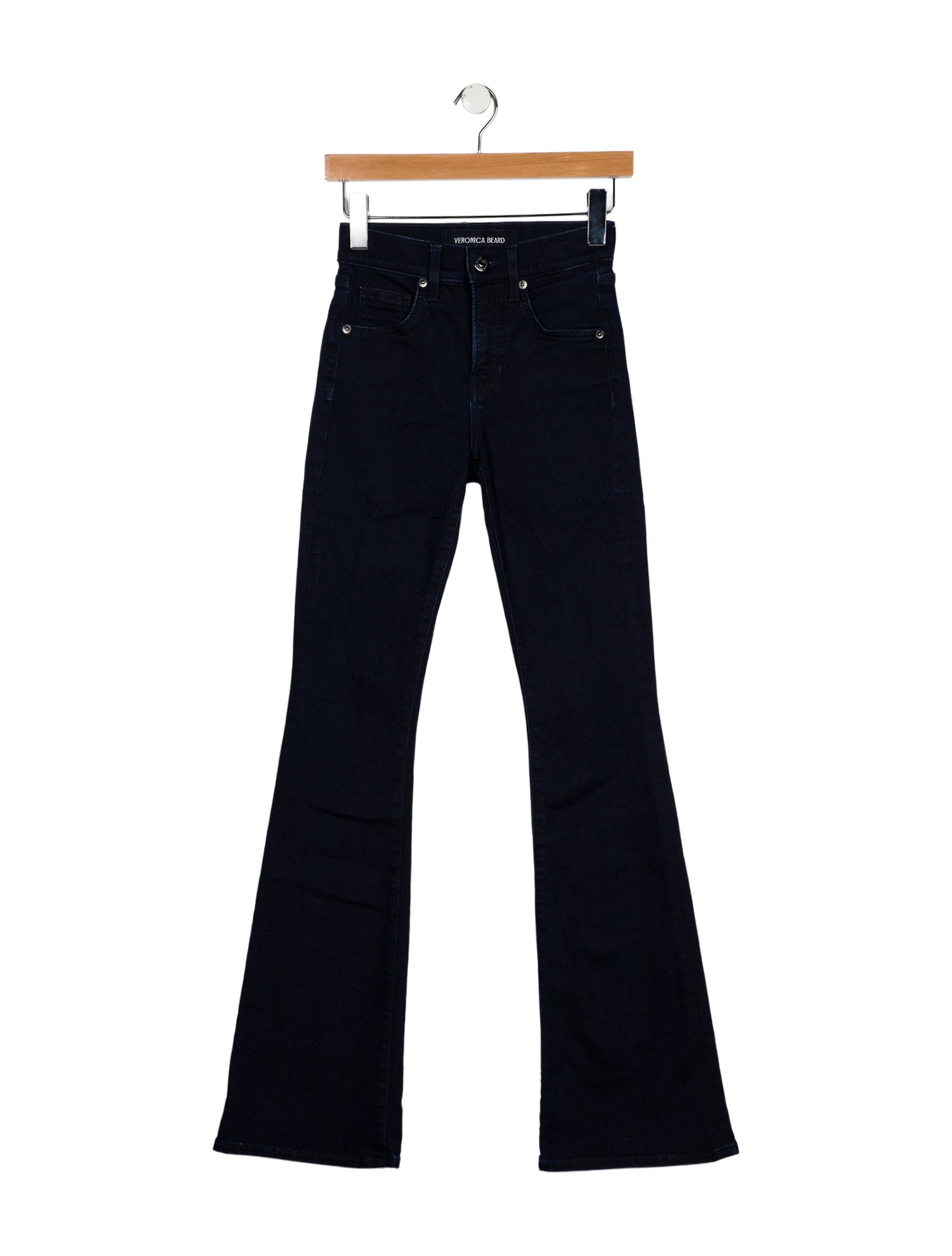 Veronica Beard Mid-Rise Wide Leg Jeans