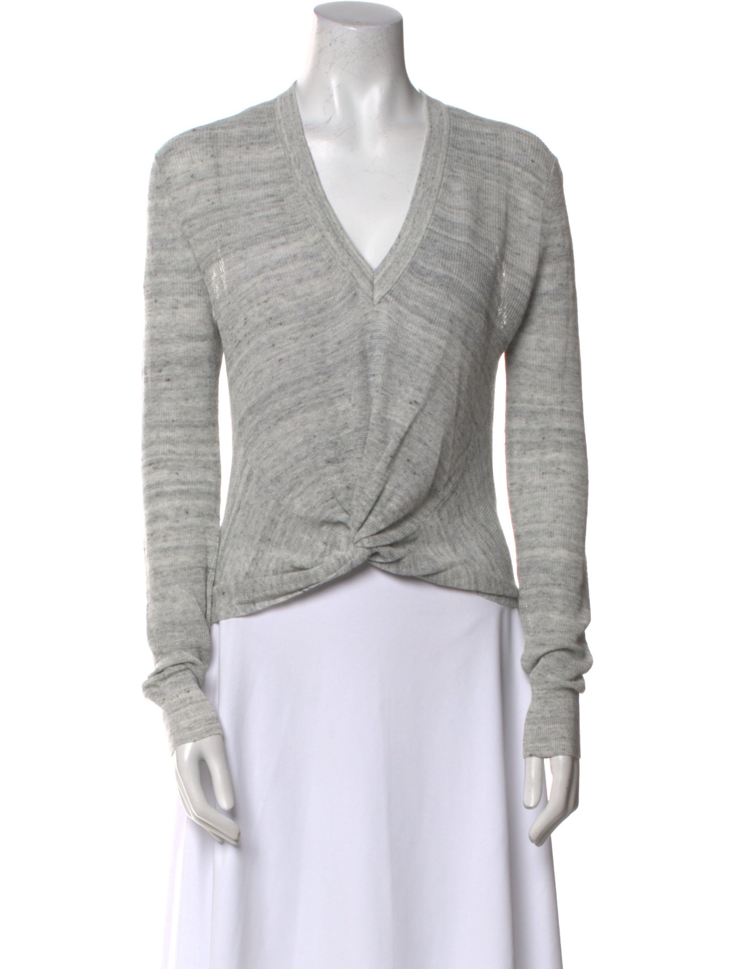 Veronica Beard Linen V-Neck Top