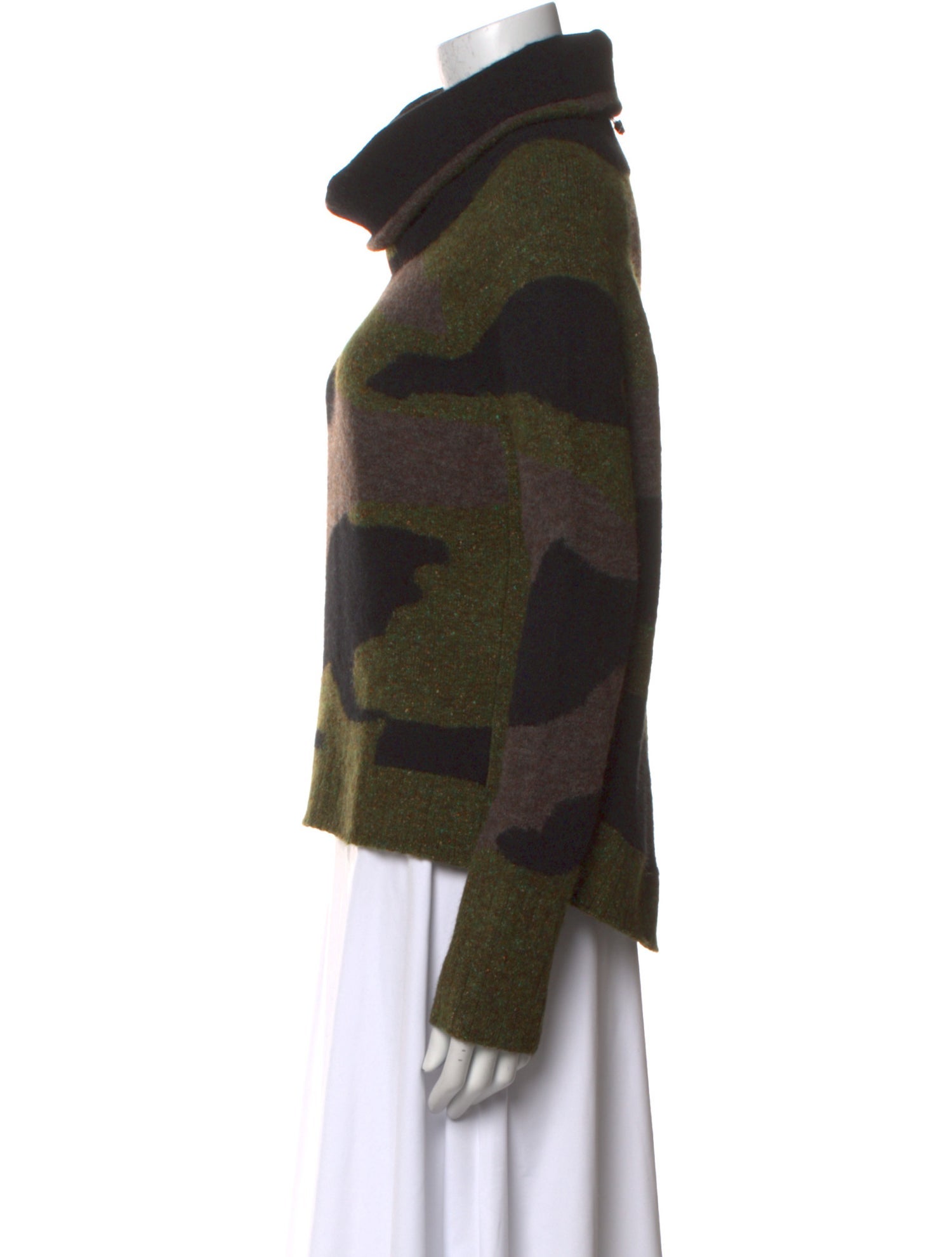 Veronica Beard Printed Turtleneck Sweater