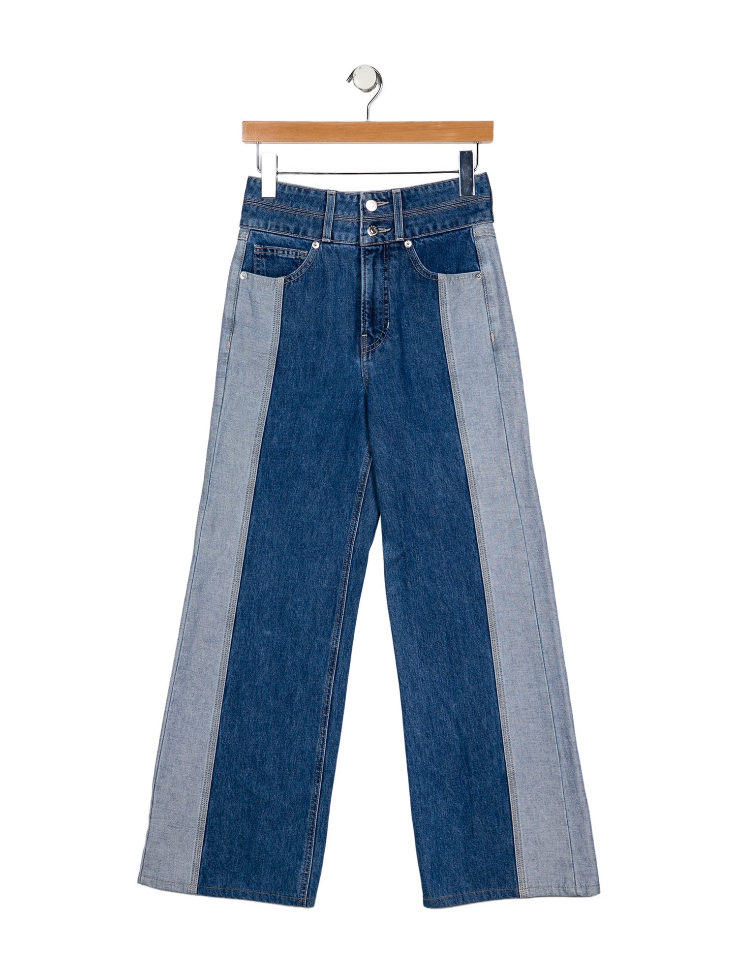 Veronica Beard High-Rise Wide Leg Jeans