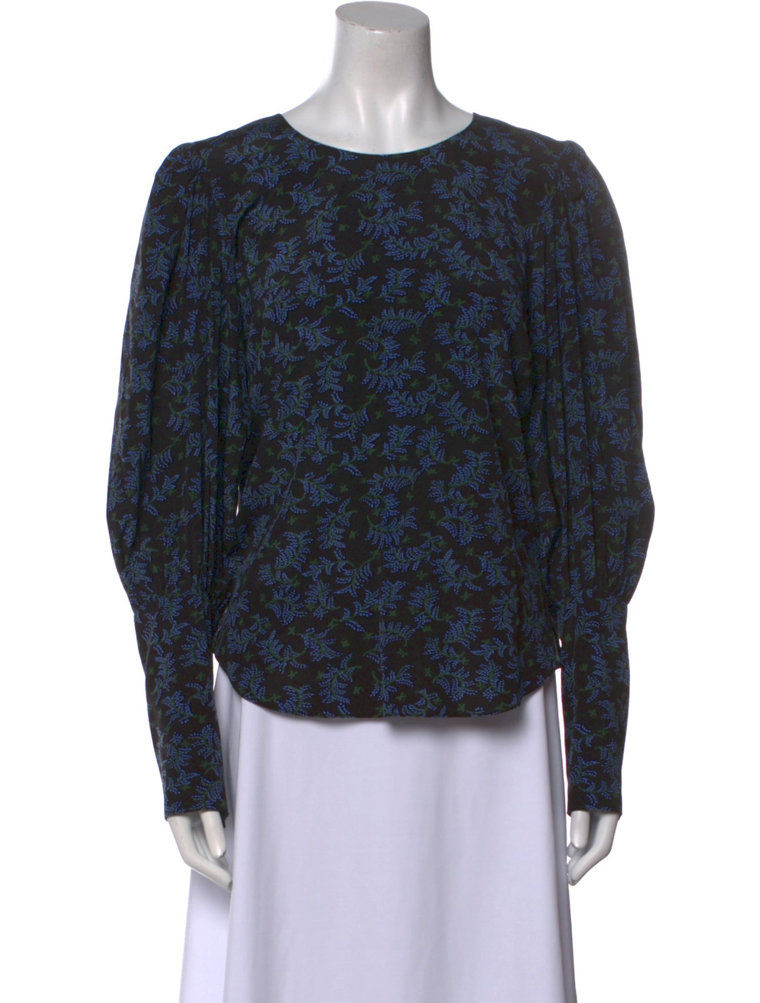 Veronica Beard Silk Floral Print Blouse