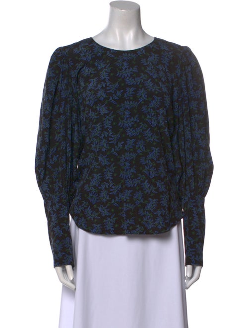 Veronica Beard Silk Floral Print Blouse