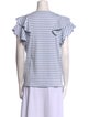 Veronica Beard Striped Scoop Neck T-Shirt