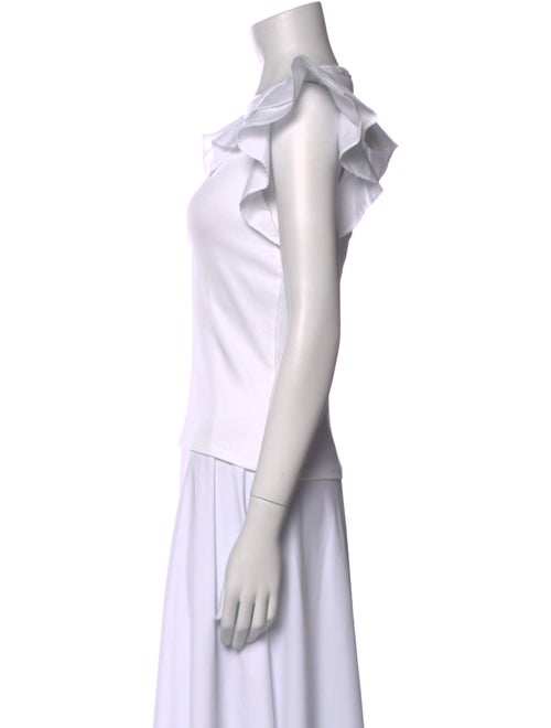 Veronica Beard V-Neck Short Sleeve Top