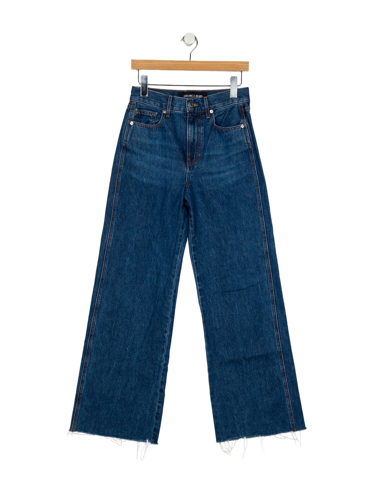 Veronica Beard High-Rise Wide Leg Jeans