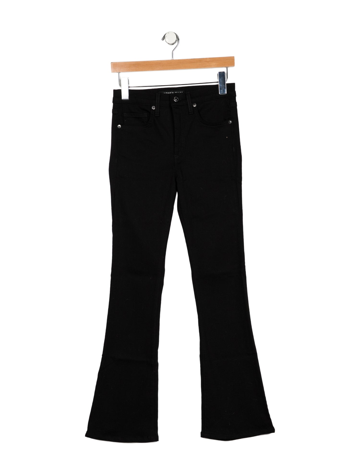 Veronica Beard Mid-Rise Wide Leg Jeans
