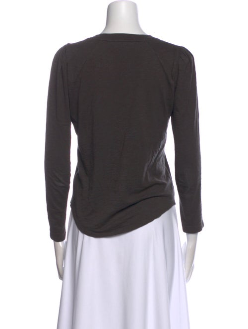 Veronica Beard Crew Neck Three-Quarter Sleeve T-Shirt