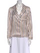 Veronica Beard Striped Long Sleeve Blouse