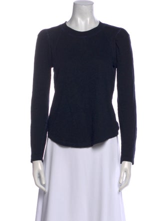 Veronica Beard Crew Neck Long Sleeve Top