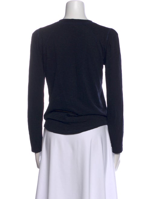 Veronica Beard Crew Neck Long Sleeve Top