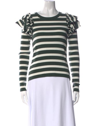 Veronica Beard Striped Crew Neck T-Shirt