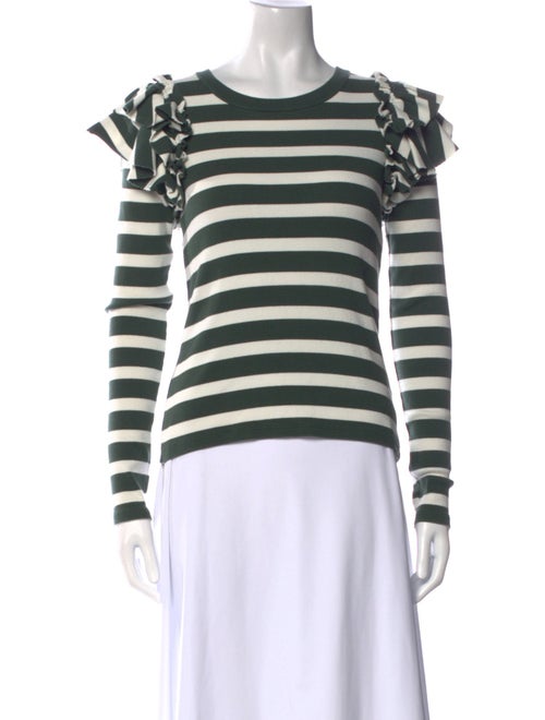 Veronica Beard Striped Crew Neck T-Shirt
