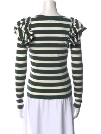 Veronica Beard Striped Crew Neck T-Shirt