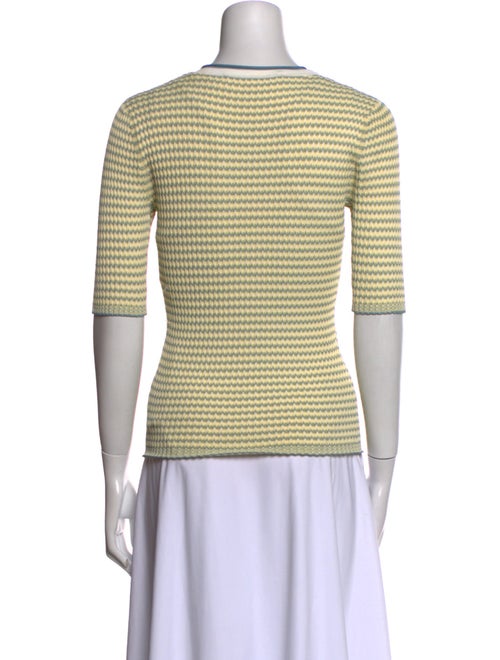 Veronica Beard Striped Scoop Neck Top