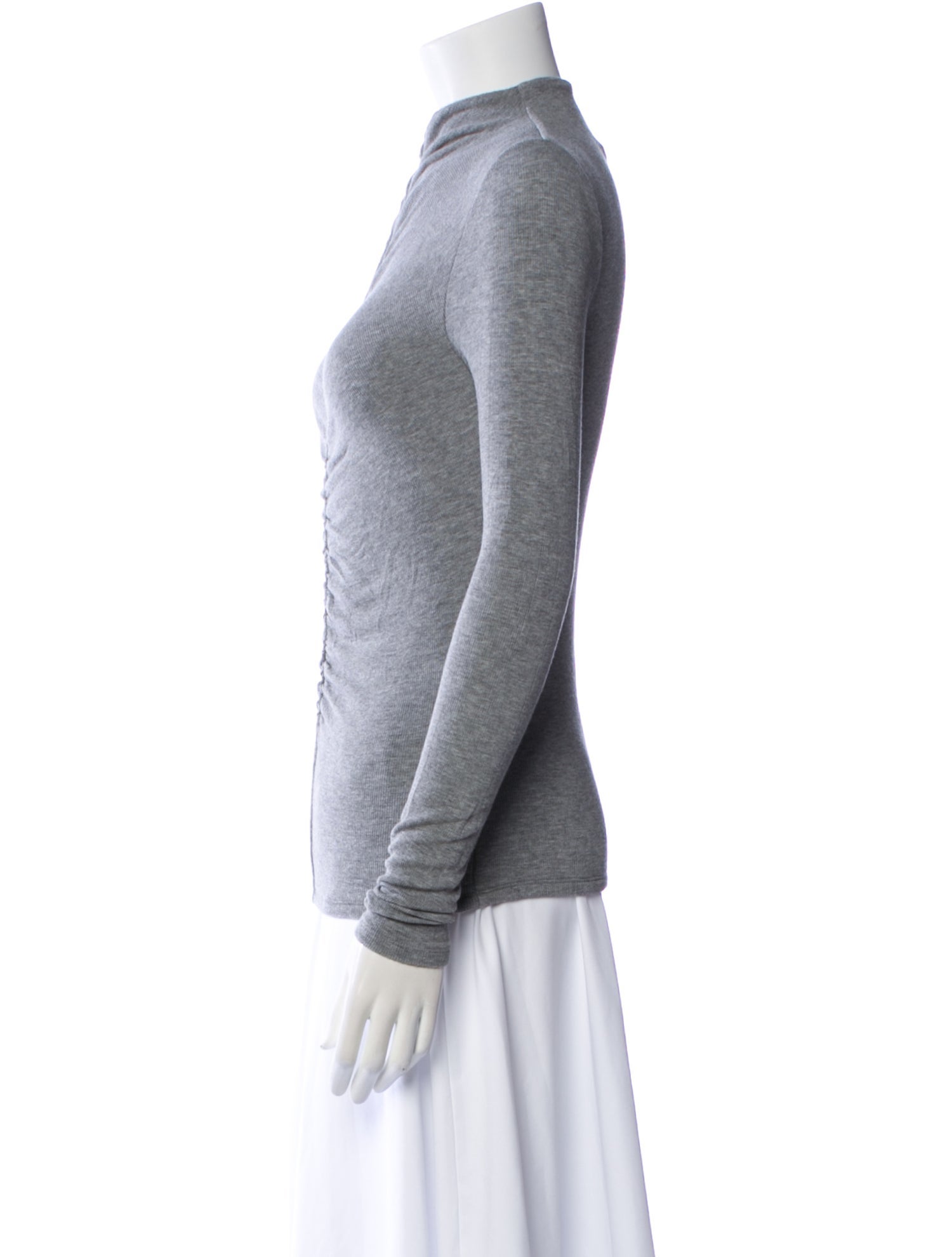 Veronica Beard Mock Neck Long Sleeve Sweatshirt