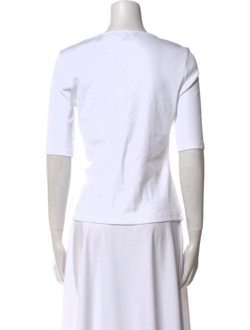 Veronica Beard Scoop Neck Short Sleeve T-Shirt