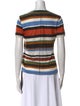 Veronica Beard Linen Striped T-Shirt