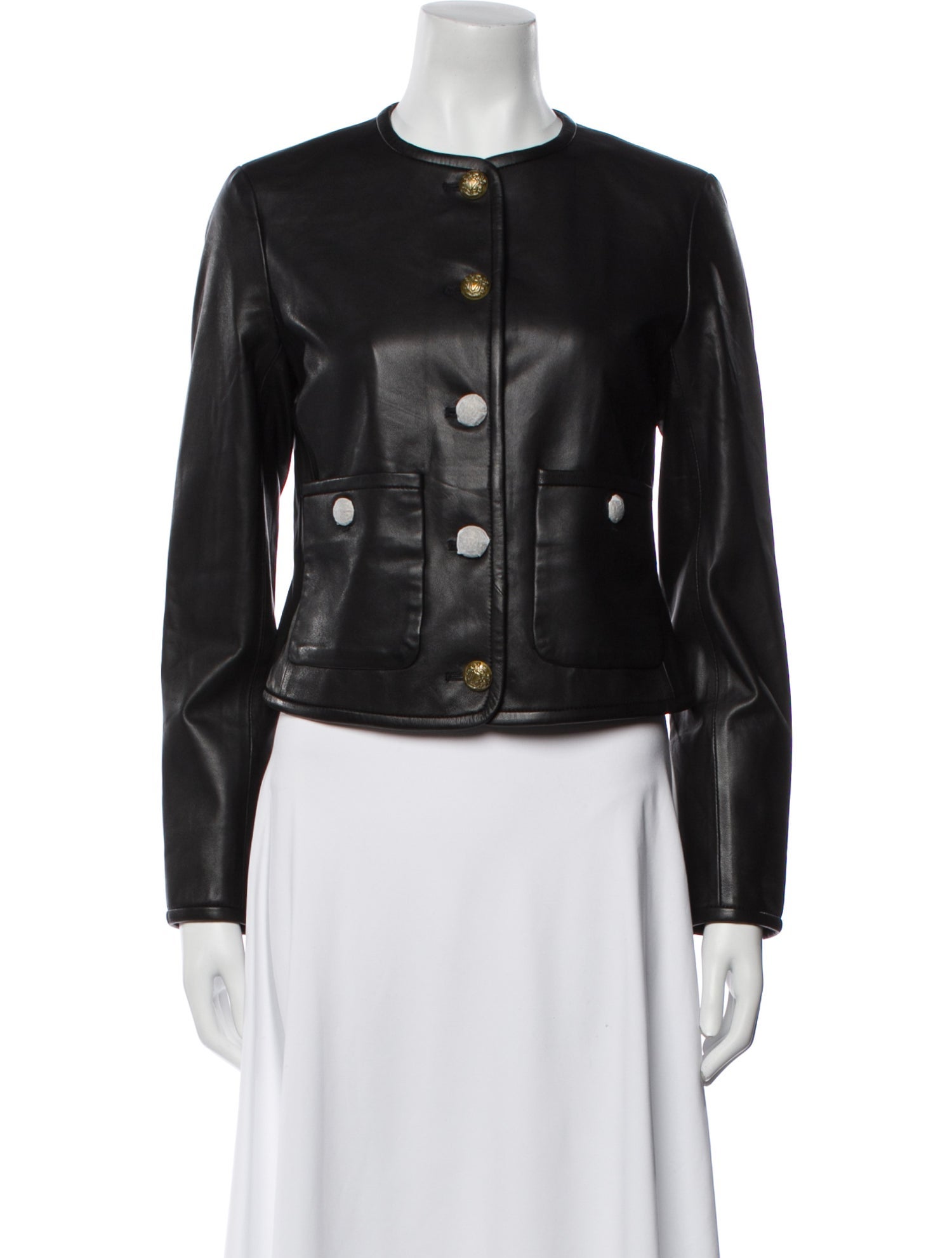 Veronica Beard Lamb Leather Biker Jacket w/ Tags