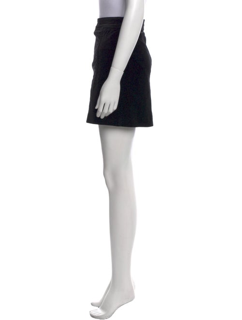 Veronica Beard Raw-Edge Trim Mini Skirt