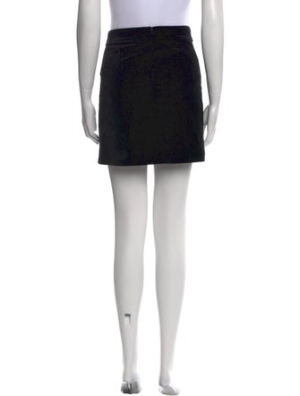 Veronica Beard Raw-Edge Trim Mini Skirt