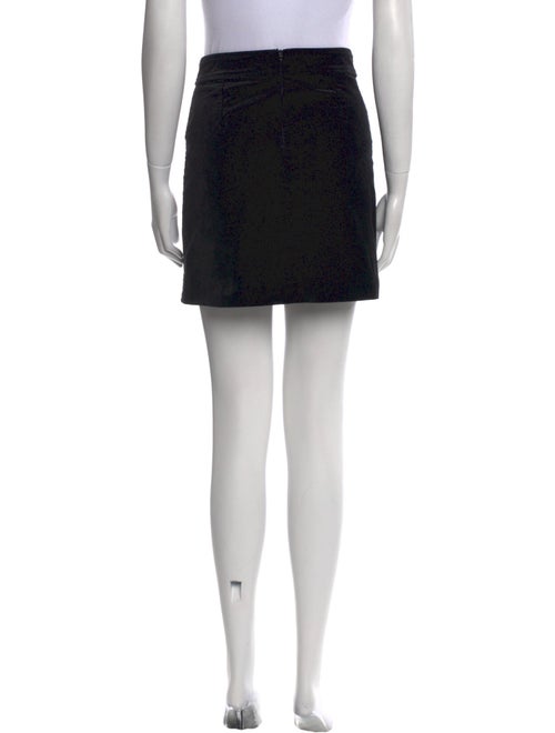 Veronica Beard Raw-Edge Trim Mini Skirt